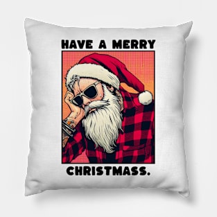 hipster boring christmas Pillow