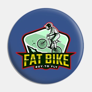 Fat Bike Buy To Fly Mountain Biking Pin