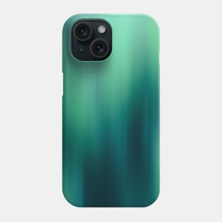 Aurora borealis abstract northern lights teal green Phone Case