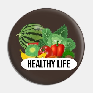 Healthy life diet Pin