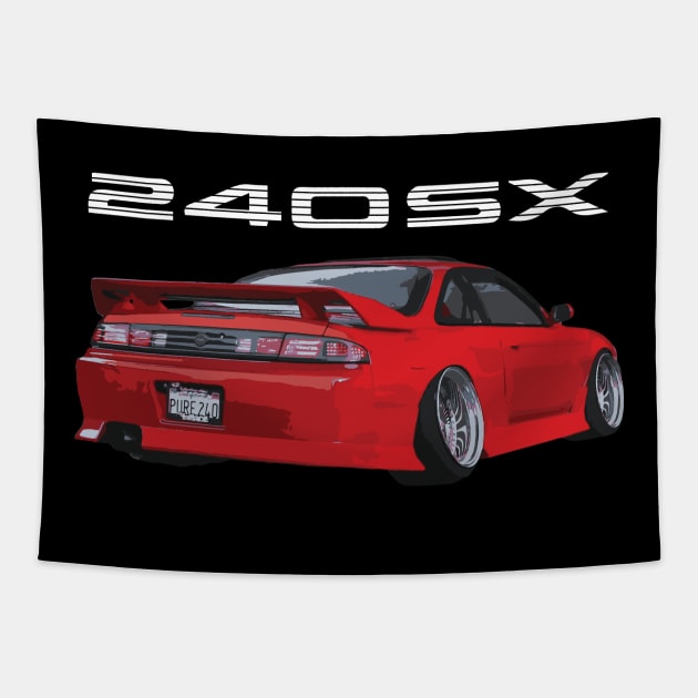 S14 240 KOUKI REAR STANCED Tapestry by cowtown_cowboy