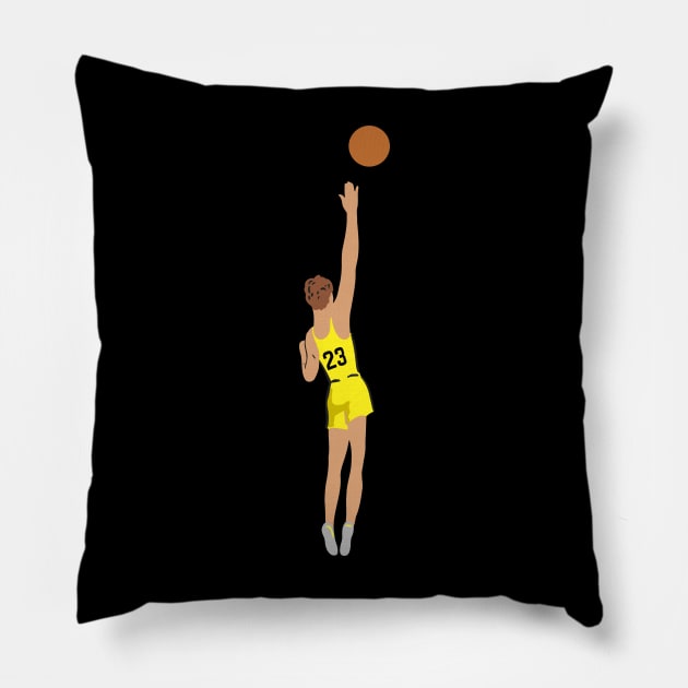 Lauri Markkanen Utah Jazz Drawing Pillow by TwistedCharm