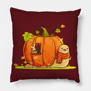 Pumpkin Snail Pillow