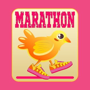 CHICKEN MARATHON RUNNING SPORT T-Shirt