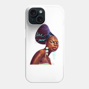 Portrait of Nina Simone Phone Case