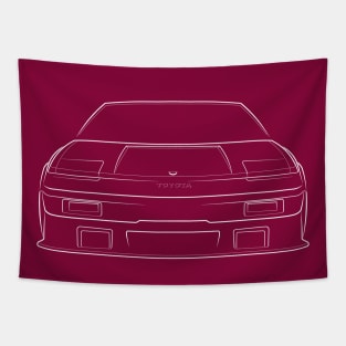 1986 Toyota MR2 W10 - front stencil, white Tapestry