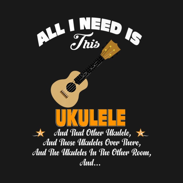 Music All I Need Is This Ukulele by Skull Listening To Music