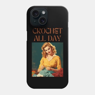 Retro Vintage Crochet All Day Phone Case