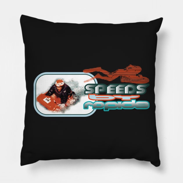 Speeds by Rapids Pillow by TBM Christopher