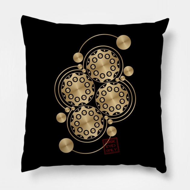 Crop circle 74 Pillow by MagicEyeOnly