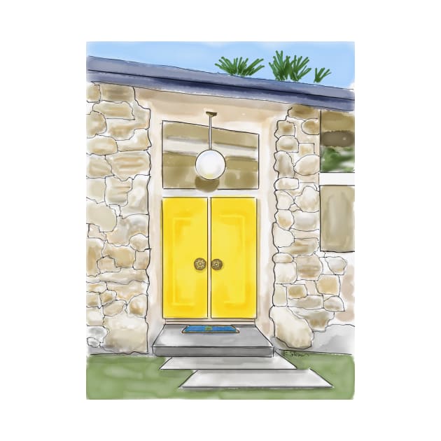 Palm Springs Yellow Door by kschowe