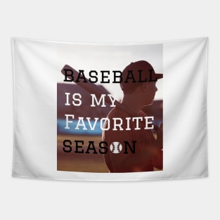 baseball is my favorite season,vintage baseball Tapestry