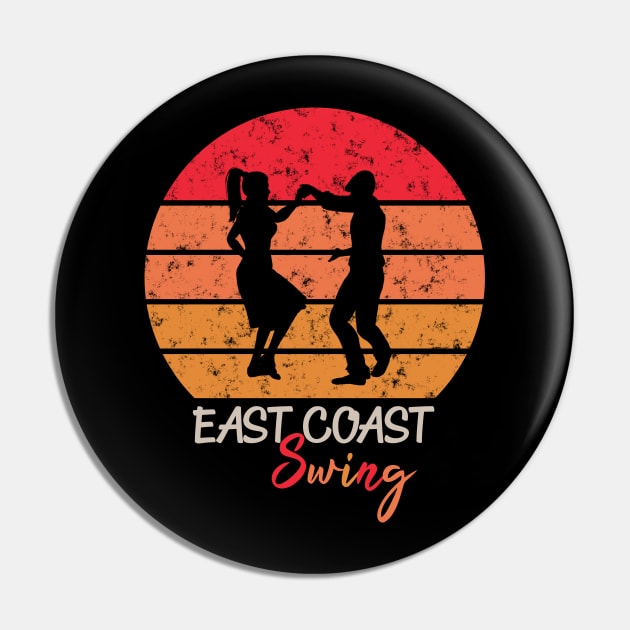 East Coast Swing Sunset Design Pin by echopark12