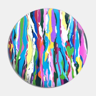 Spring Color Riot Fluid Abstract Pin