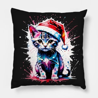 Christmas Kitty Pillow