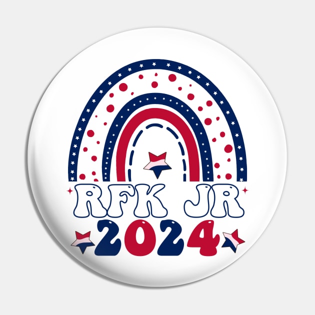 Robert Kennedy JR. 2024 Presidential RFK JR 2024 Groovy Design Pin by Pezzolano