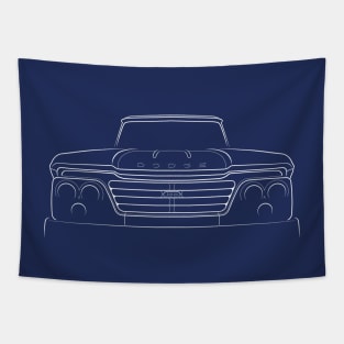 1965 Dodge D100 Sweptline - front stencil, white Tapestry