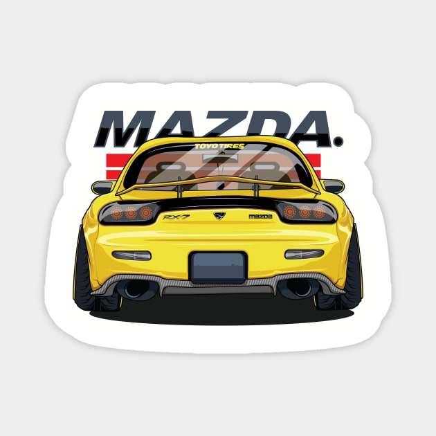 Yellow Mazda - Just The Truck Sticker