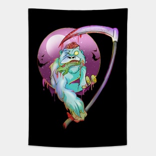 Creepy Cute Zombie monkey Tapestry