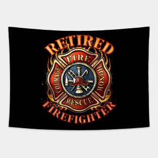 Retired Firefighter Gift Fireman Retirement Party Gift Tapestry
