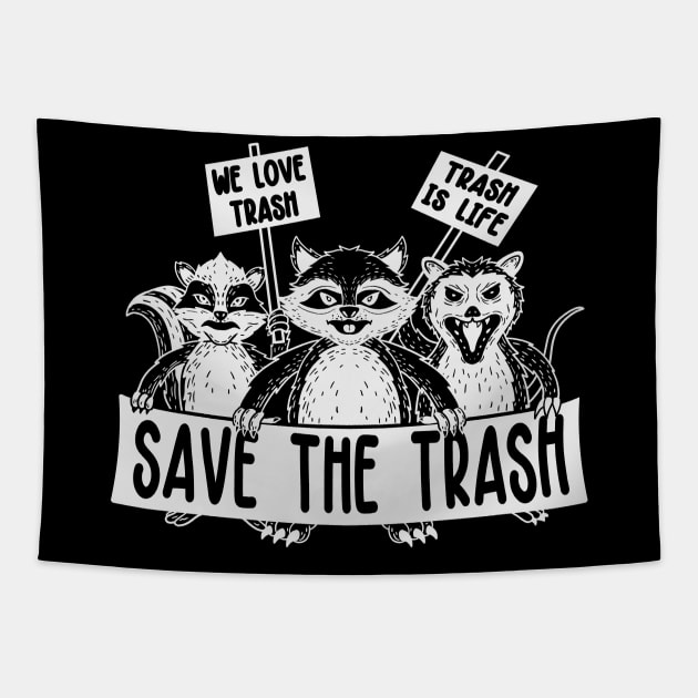 Save the Trash in Light Tapestry by nickbeta