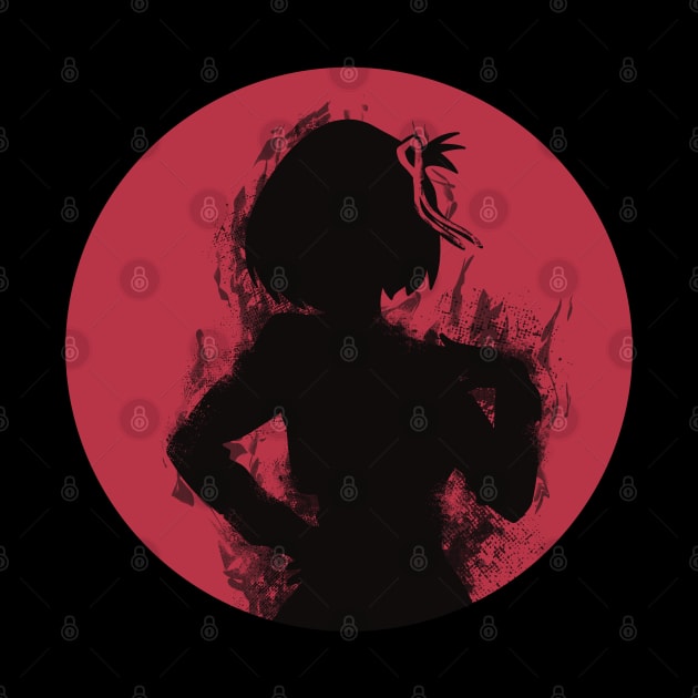 Lycoris recoil Chisato nishikigi Distressed circle design by Animangapoi