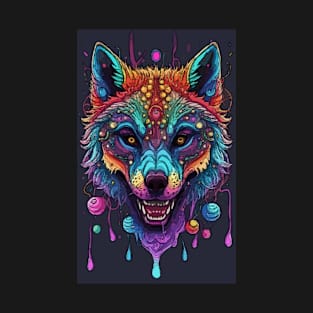 Psychedelic wolf T-Shirt