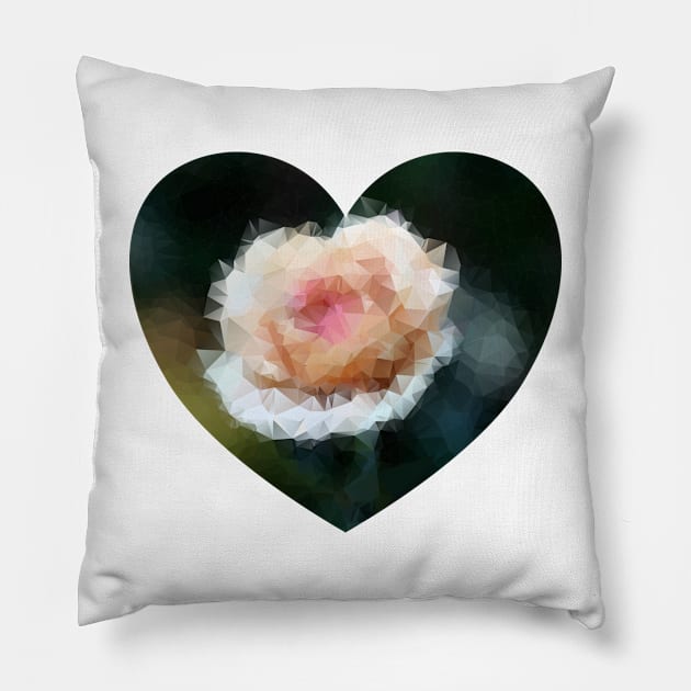 Rose heart Pillow by ngmx