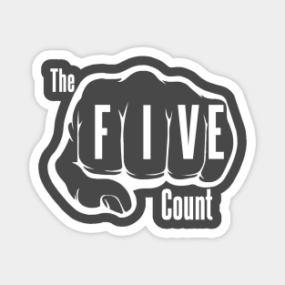The Five Count White Logo Magnet