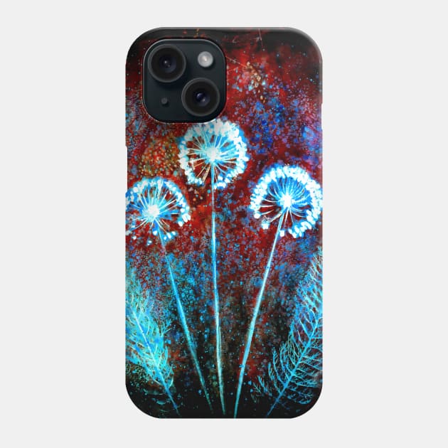 Botanical rustic mixed media Phone Case by redwitchart