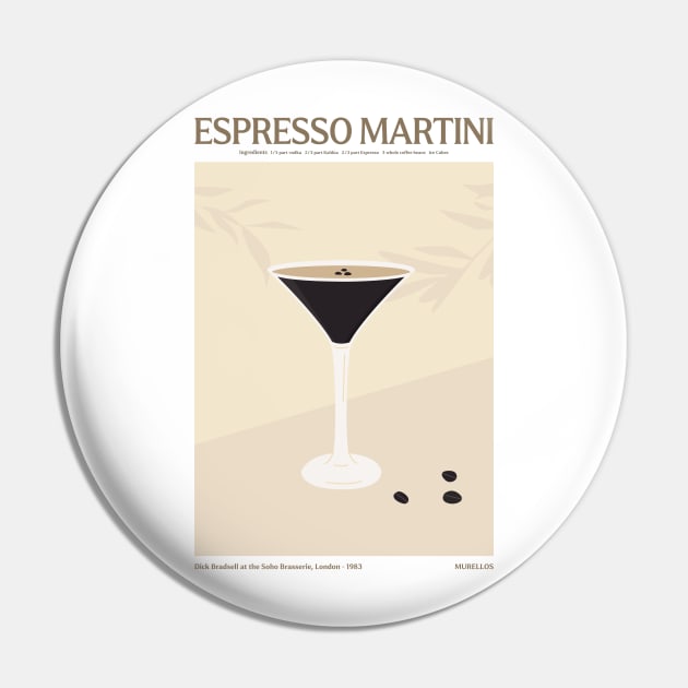 Espresso Martini Pin by MurellosArt