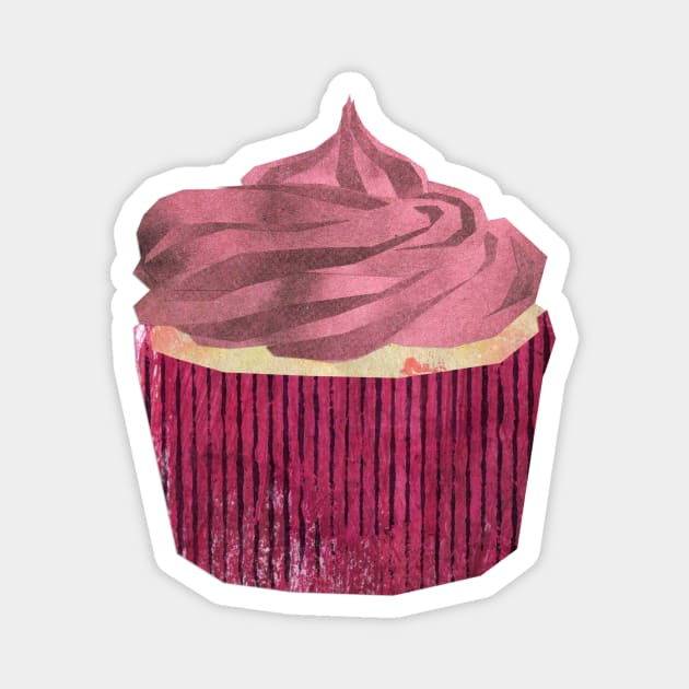 Pink cupcake Magnet by Babban Gaelg