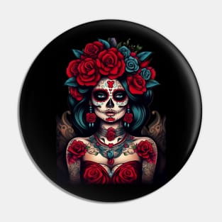 Catrina de Rosas Pin