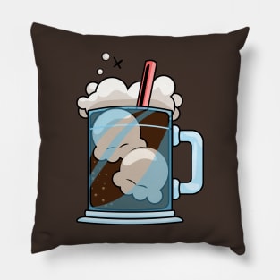 Root Beer Float Pillow