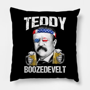 Teddy Boozedevelt Theodore Roosevelt 4th Of July Pillow