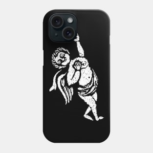 Flying Angel Early Gravestone Rubbing 01 Phone Case