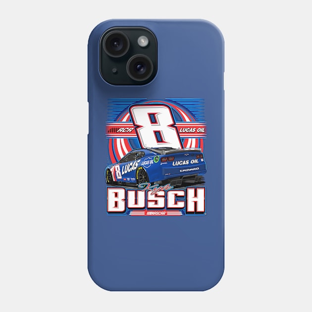 Kyle Busch Racing Team Car Phone Case by stevenmsparks