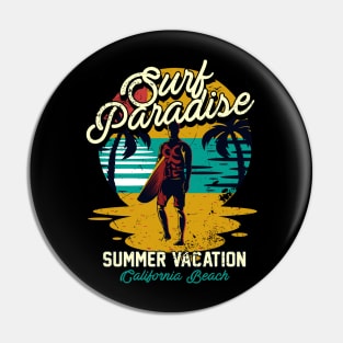 Surf Beach Summer Pin