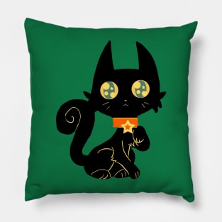 Pretty Black Cat Pillow