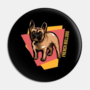 French Bulldog In Abstract Pin