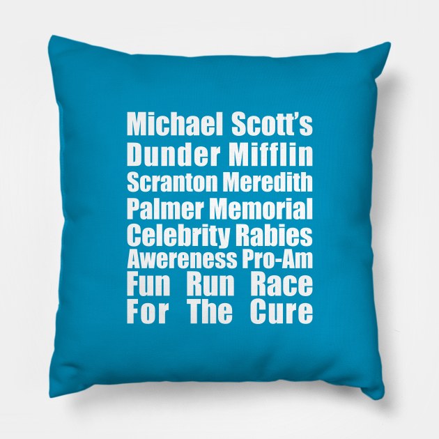 Michael Scott's Fun Run Race Pillow by EduardoLimon