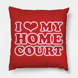 Home Court Advantage Basketball Tennis Squash Volleyball Player Pillow