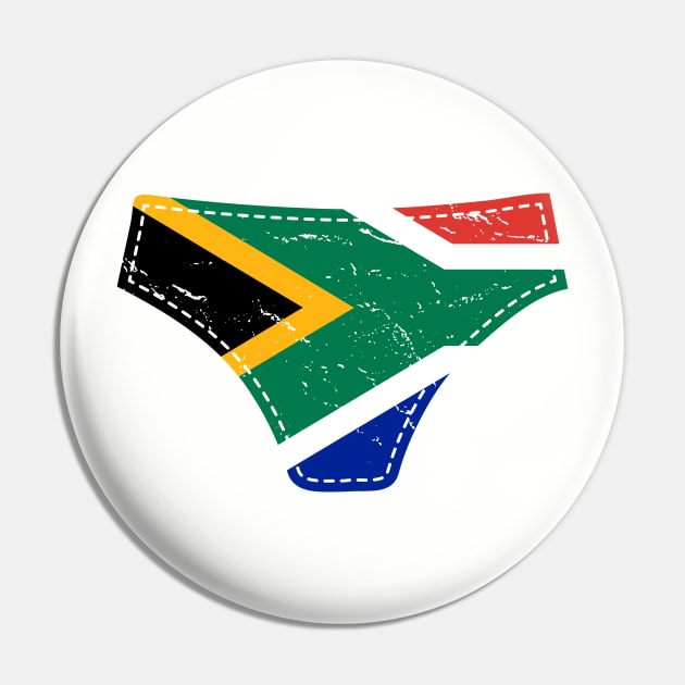 South Africa Rugby Bokke Funny Underwear Flag Pin by BraaiNinja