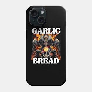 I Heart Garlic Bread Hard Cool Edgy Skeleton Phone Case