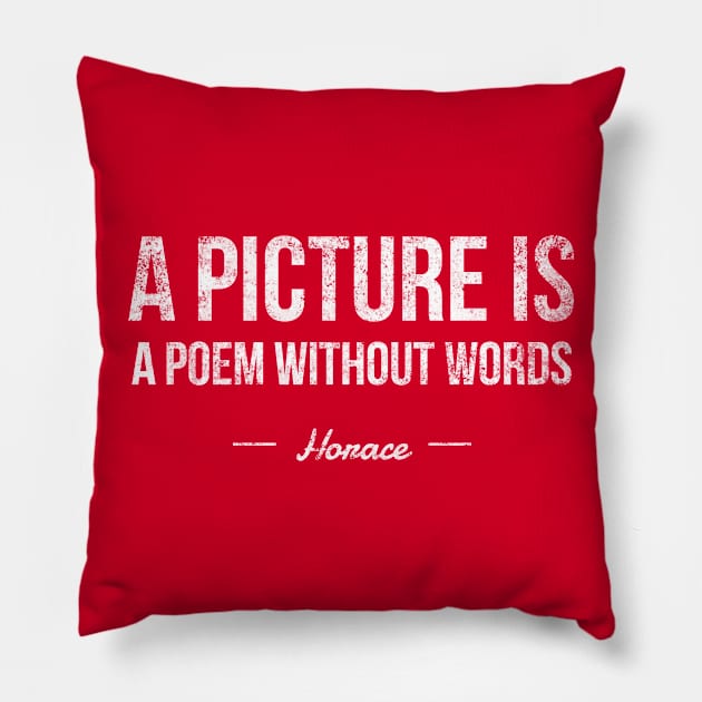 Photographer Artist Painter Photo Journalist Picture is Poem Pillow by twizzler3b