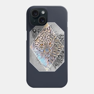 Snow Leopard Diamond Phone Case