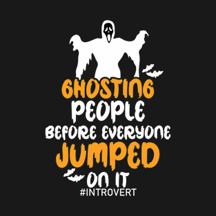 Unsocial Anti Halloween Protest Skeptic Introvert T-Shirt