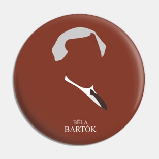 Béla Bartók - Minimalist Portrait Pin