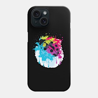 Cosmic Ventures Tie Dye Ladybug Paint Splash Drip Phone Case