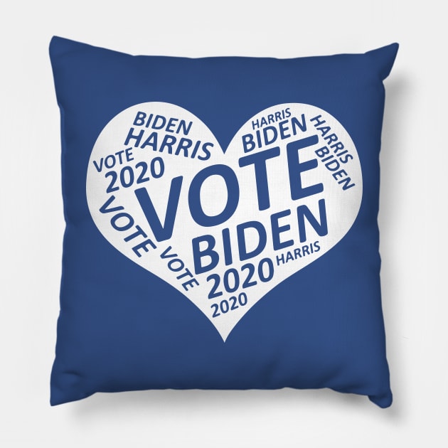 Vote Biden Harris 2020 | Joe Biden | Kamala Harris | Democratic Party Pillow by ThingyDilly